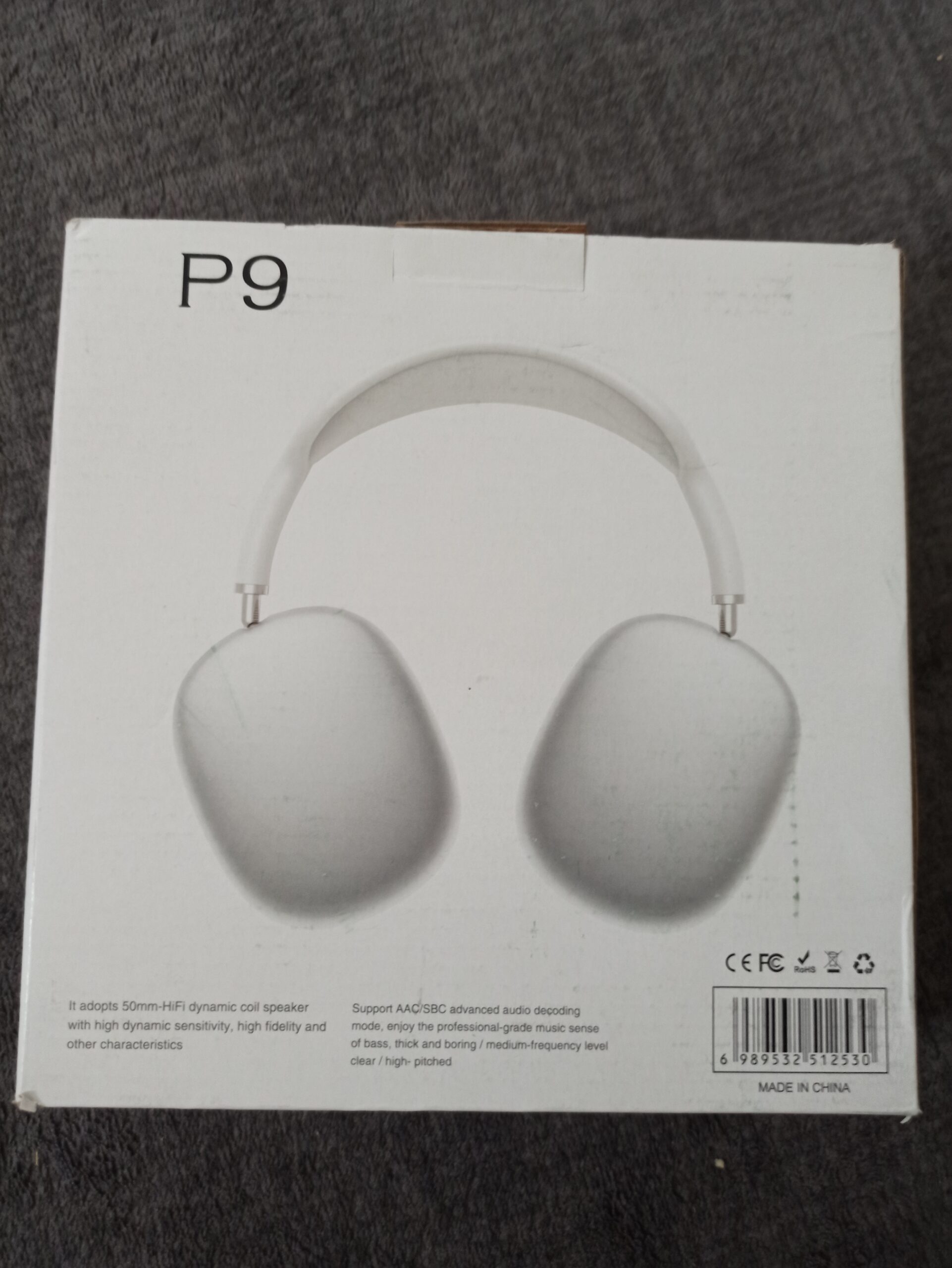 Kopfhörer kabellose P9 Bluetooth Hi-Fi-Stereo-Neu mit Ovp.