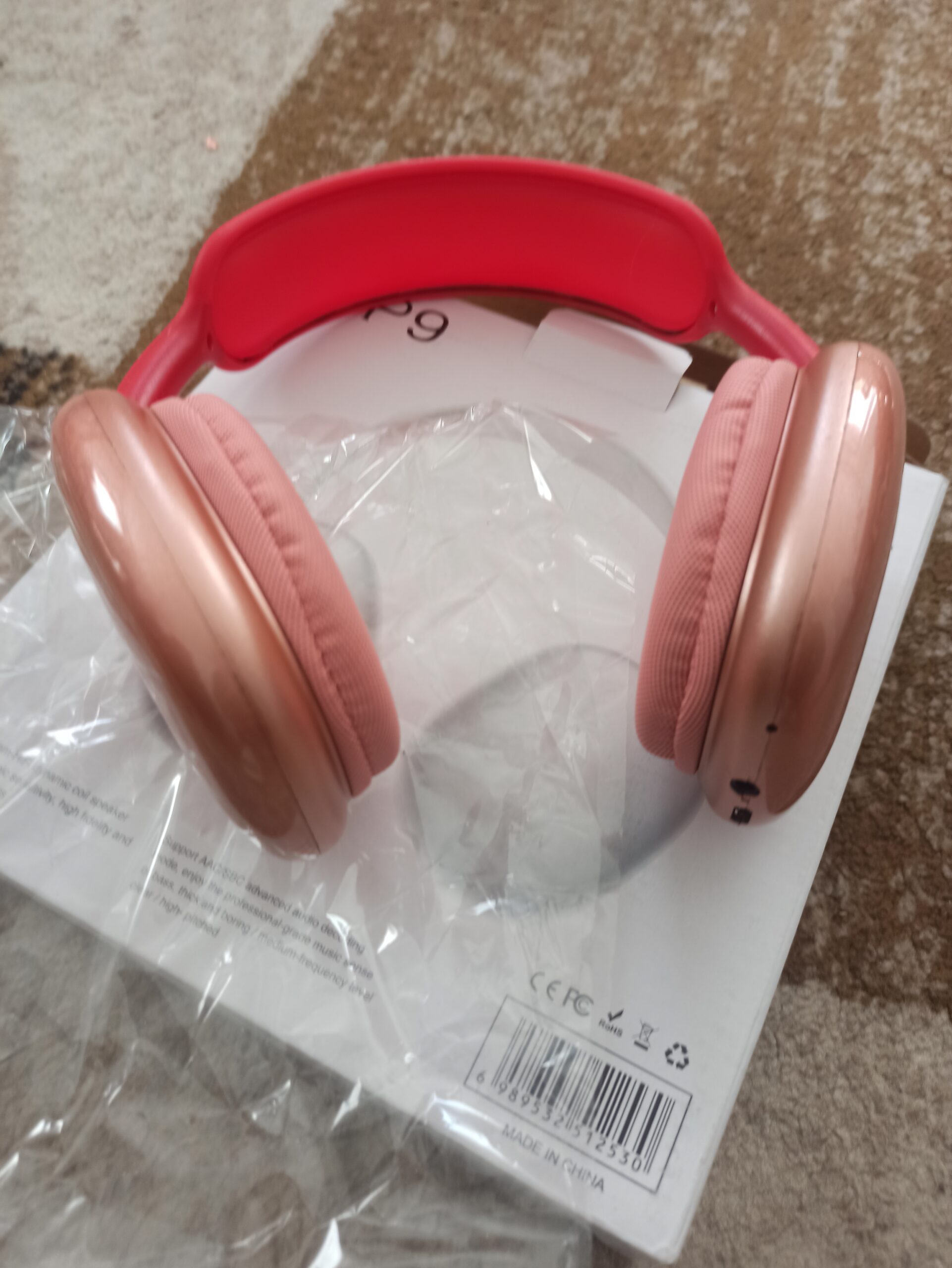P9 Wireless Bluetooth Kopfhörer Rosa – Over Ear Headset mit Mikrofon