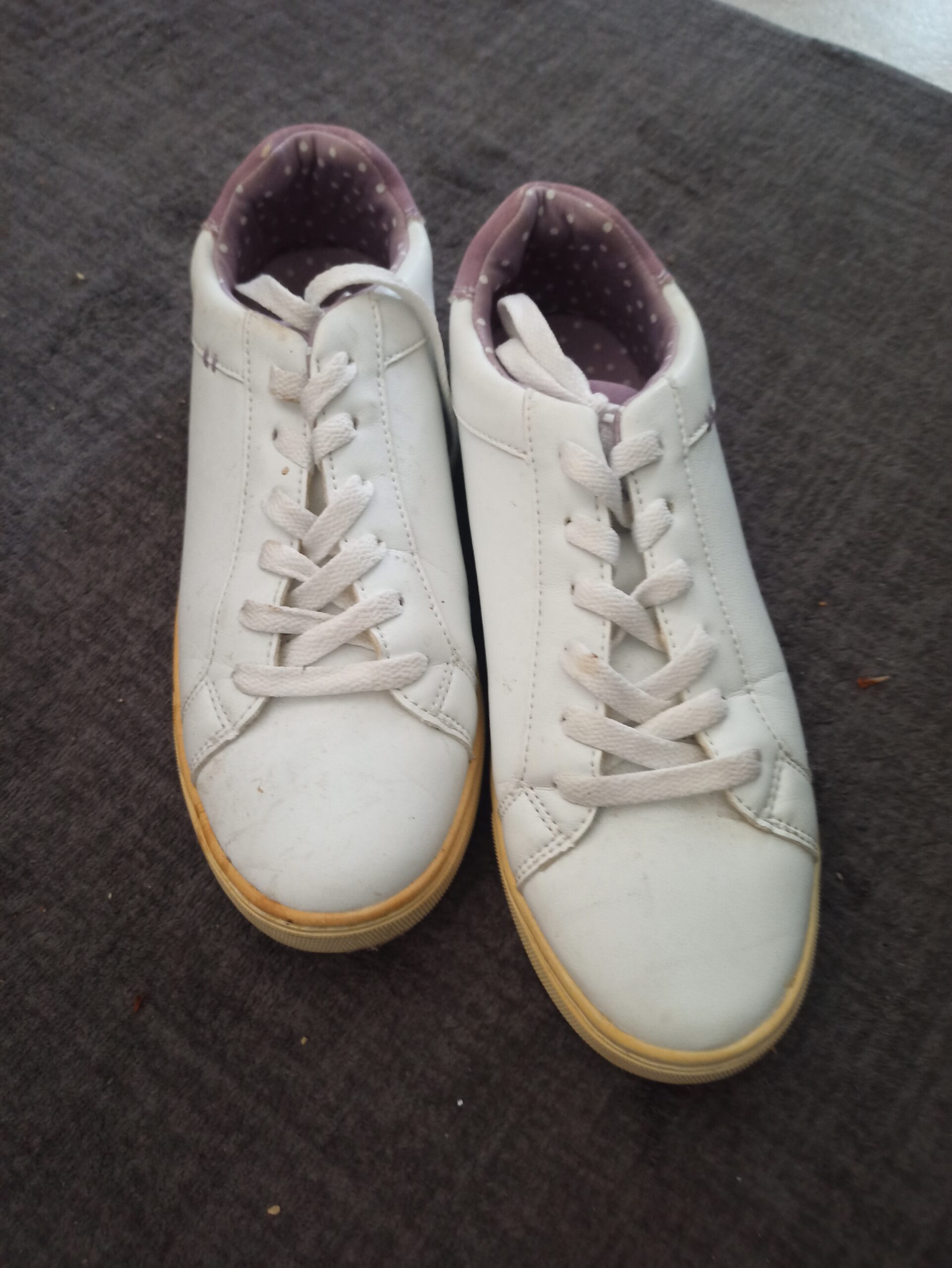 Damen Sneaker Weiß/Lila Gr. 38