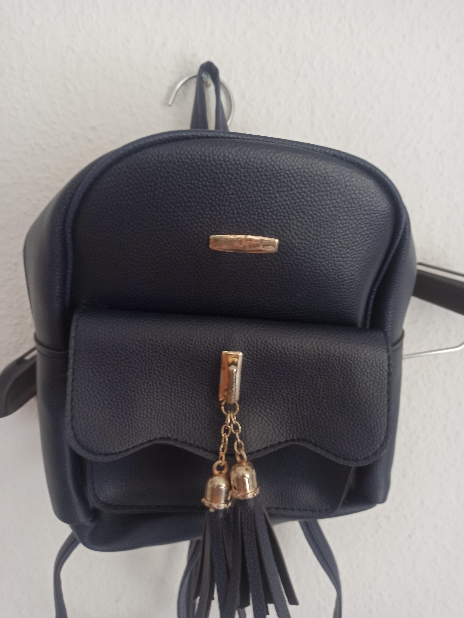Föz Damen-Rucksack in Schwarz – Eleganter City-Rucksack mit goldenen