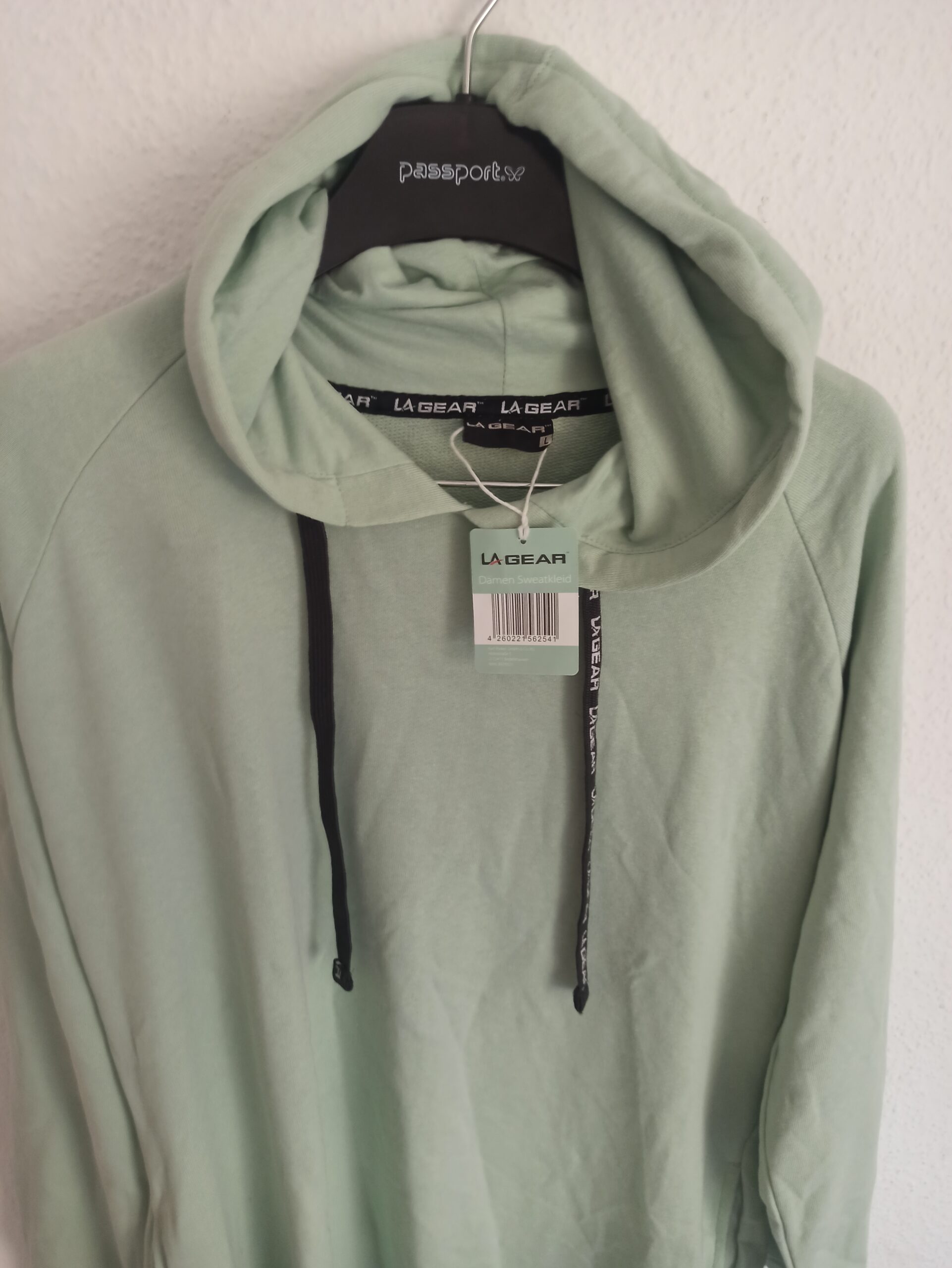 La Gear Damen Sweatkleid Mit Kapuze Gr. L Mintgrün Neu Mit Etikett