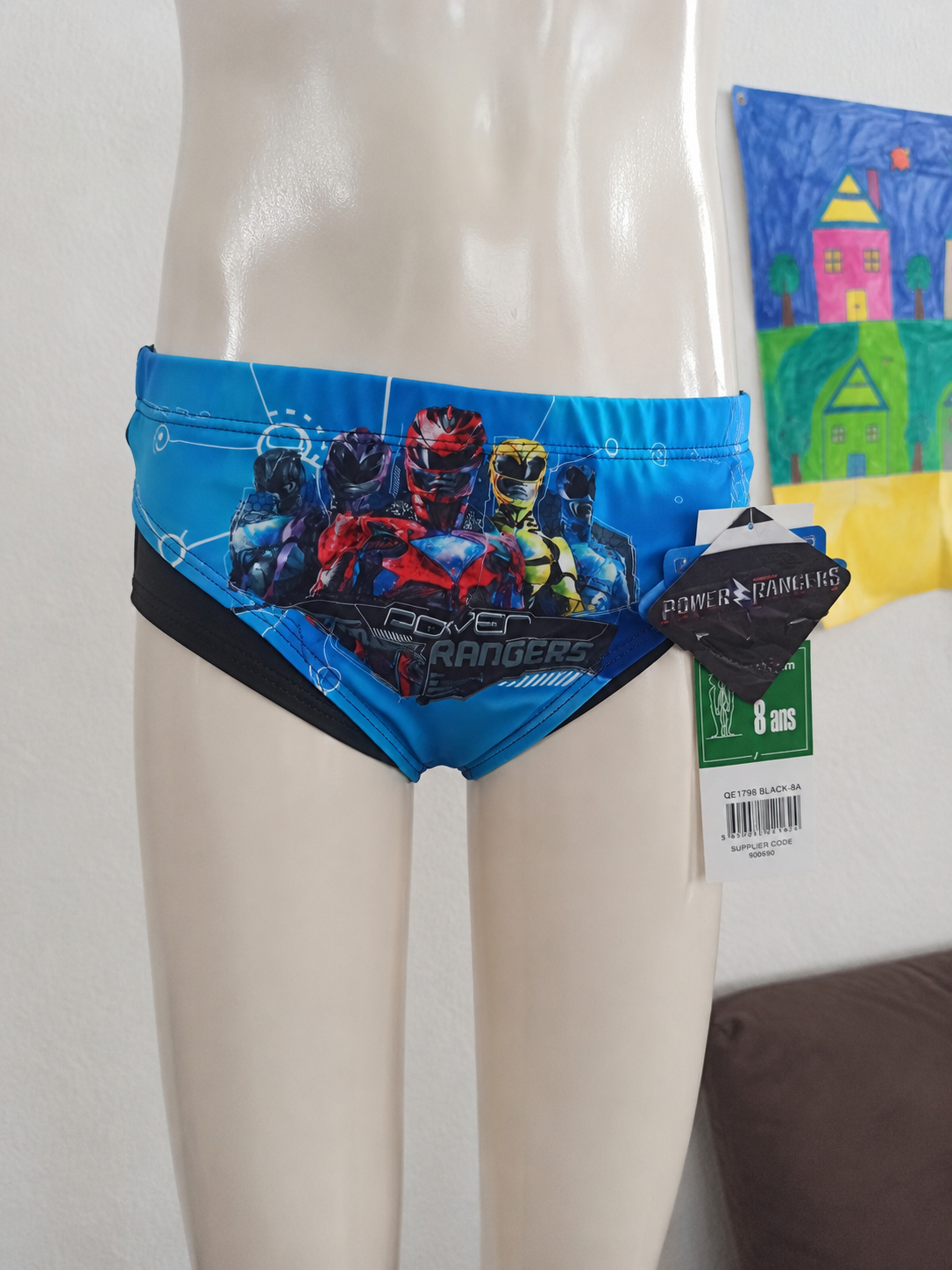 Power Rangers Badehose Jungen Gr. 128 / 8 Jahre – Neu mit Etikett