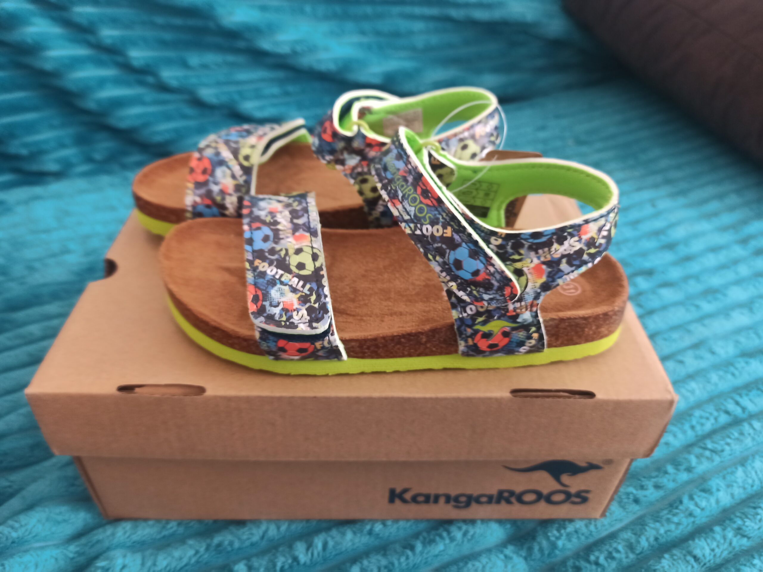 KangaROOS K-Frieda Kinder Sandalen Fußball Gr. 31 – Neu mit Karton