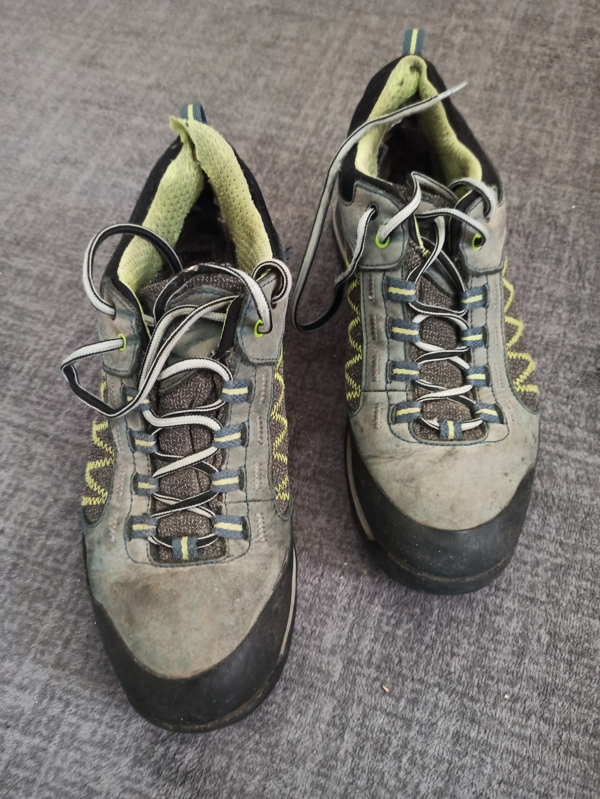 CMP Herren Wanderschuhe Gr. 41 Grau Grün Vibram Sohle Arbeitsschuhe