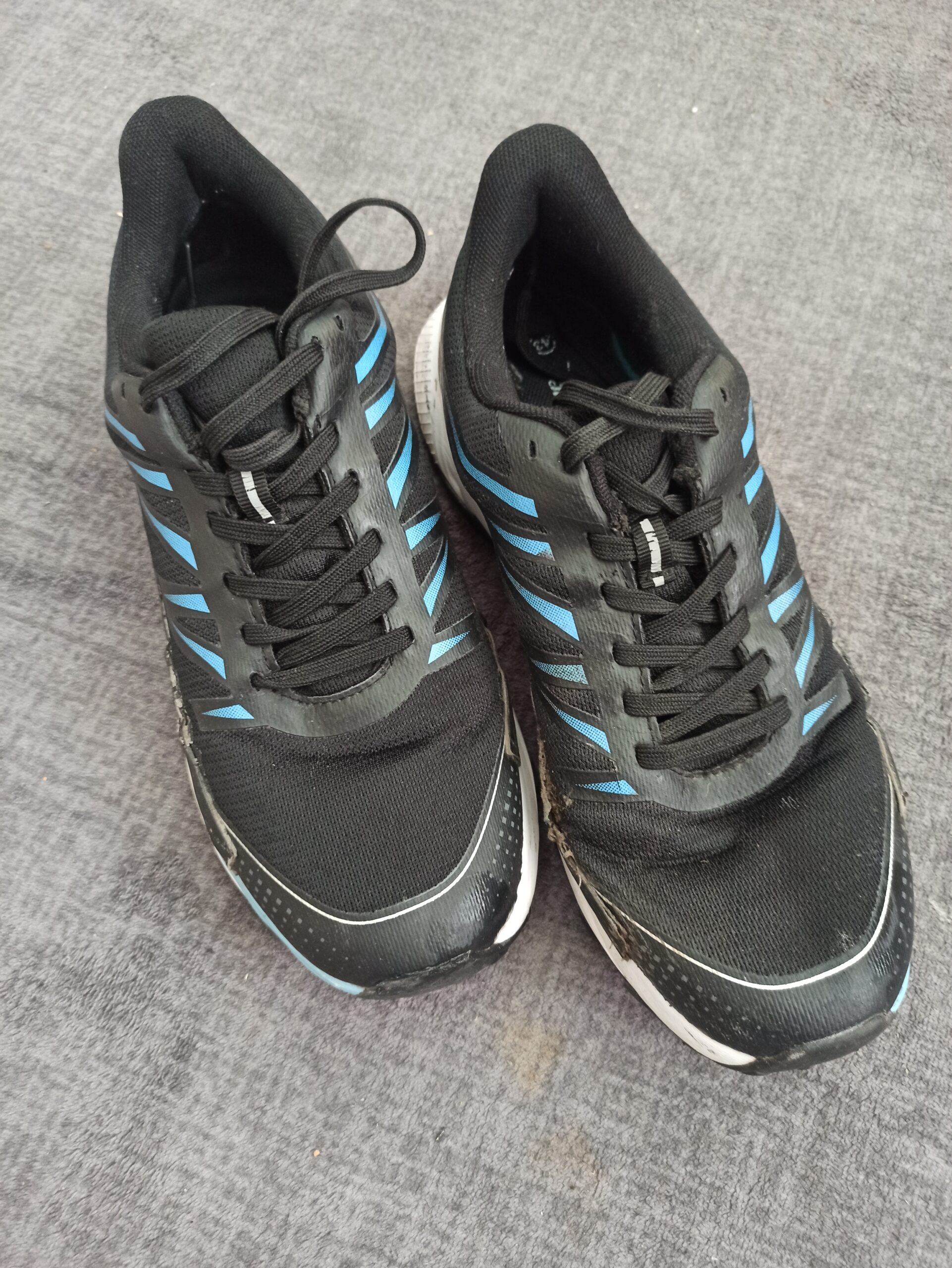 Crane Herren Sportschuhe Gr. 43 Schwarz/Blau – Gebraucht
