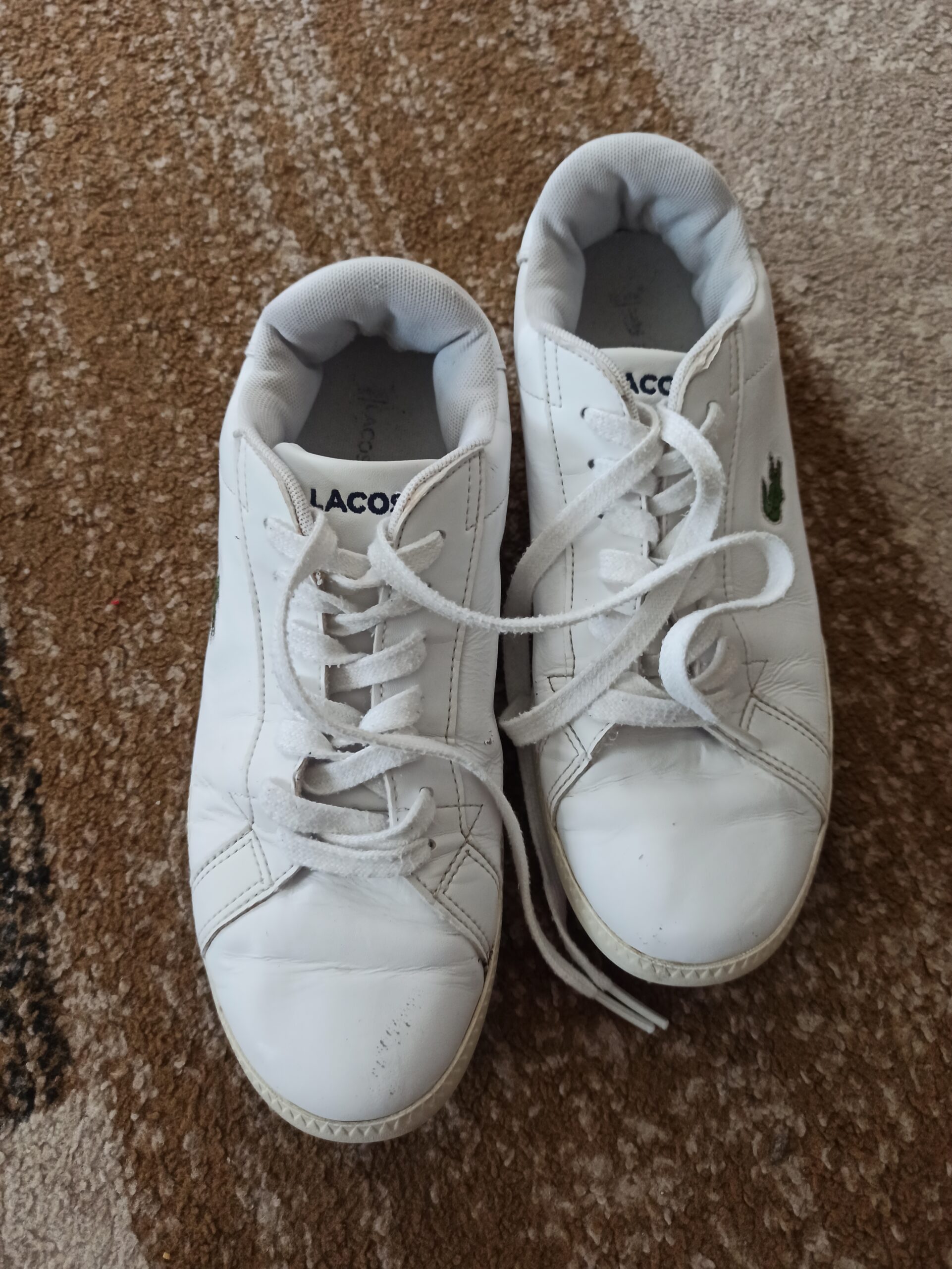 Lacoste Graduate BL 1 Damen Sneaker Weiß Leder Gr. 39,5 (UK 6) Original