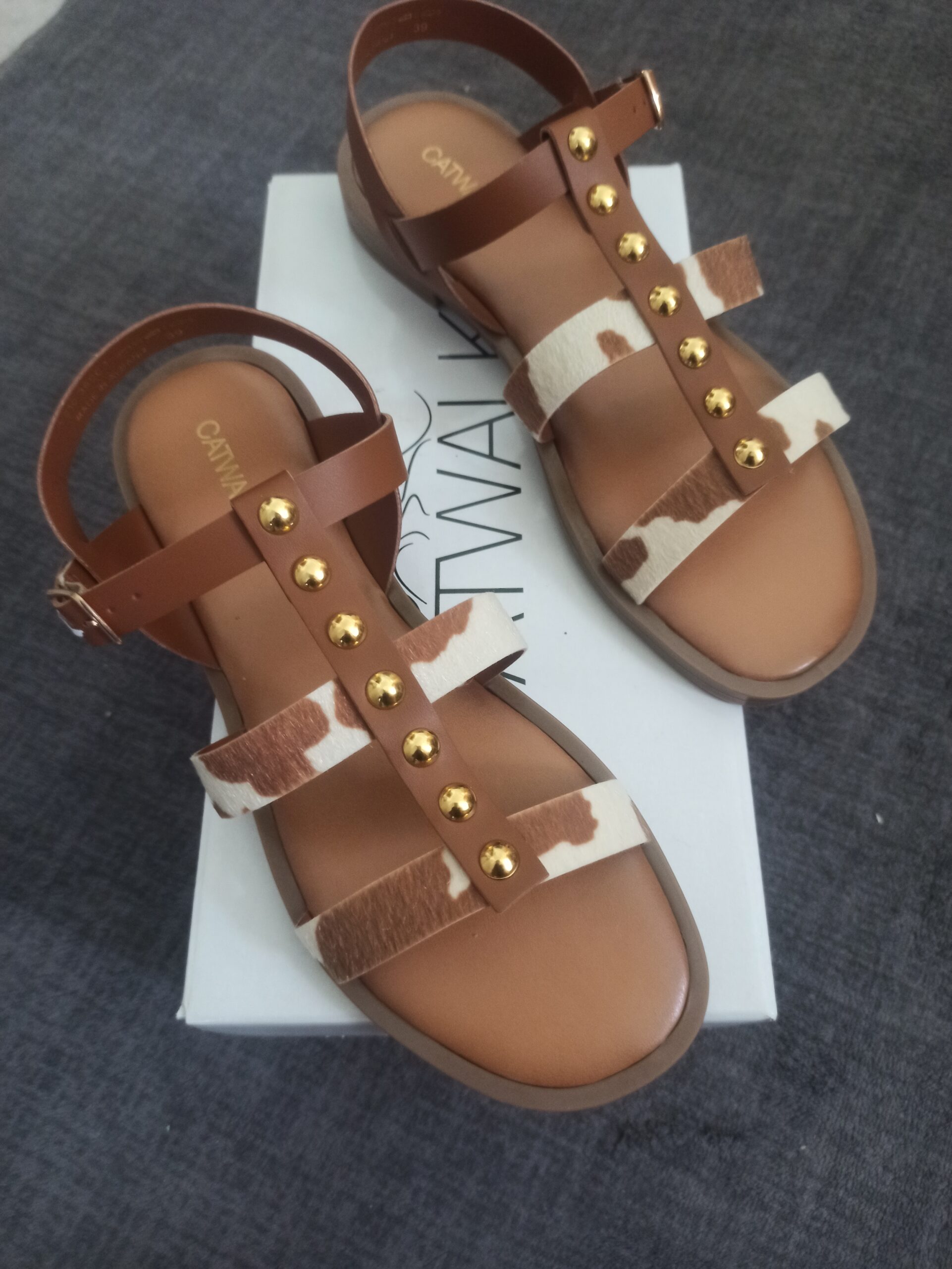 Catwalk Damen Sandalen Gr. 39 Braun Neu Mit Ovp