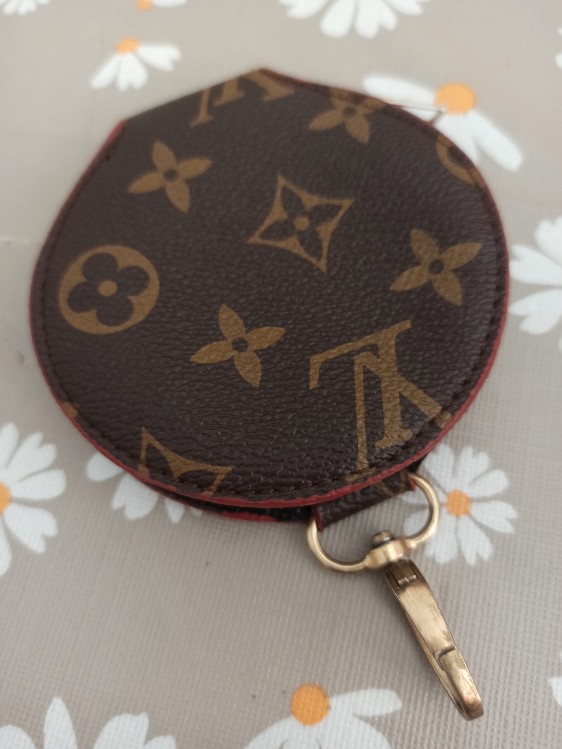 LOUIS VUITTON Round Zip Coin Geldbörse, Portemonnaie Top Zustand
