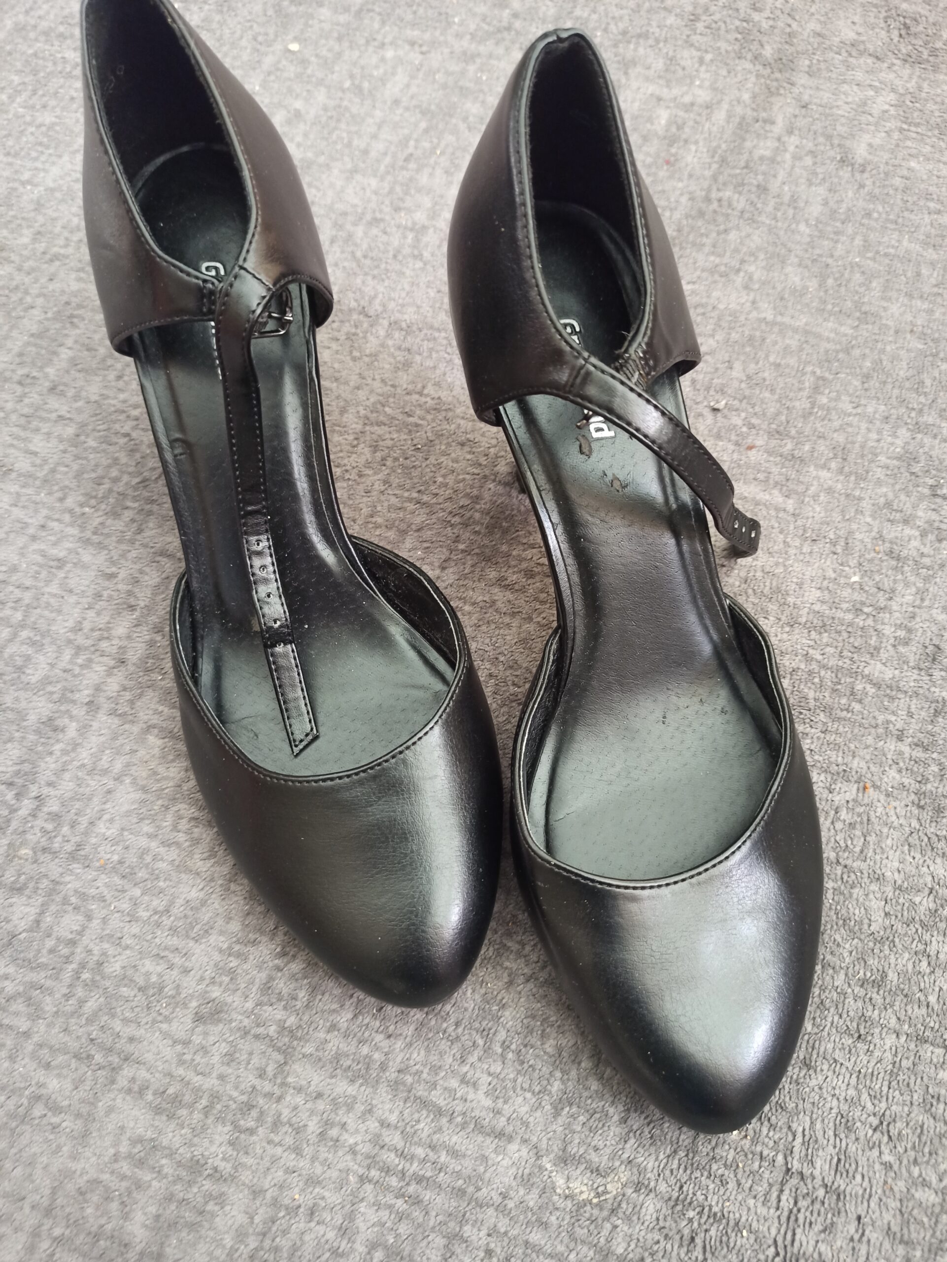 Graceland Damen Pumps Schwarz Gr. 38 Riemchen Blockabsatz Elegant