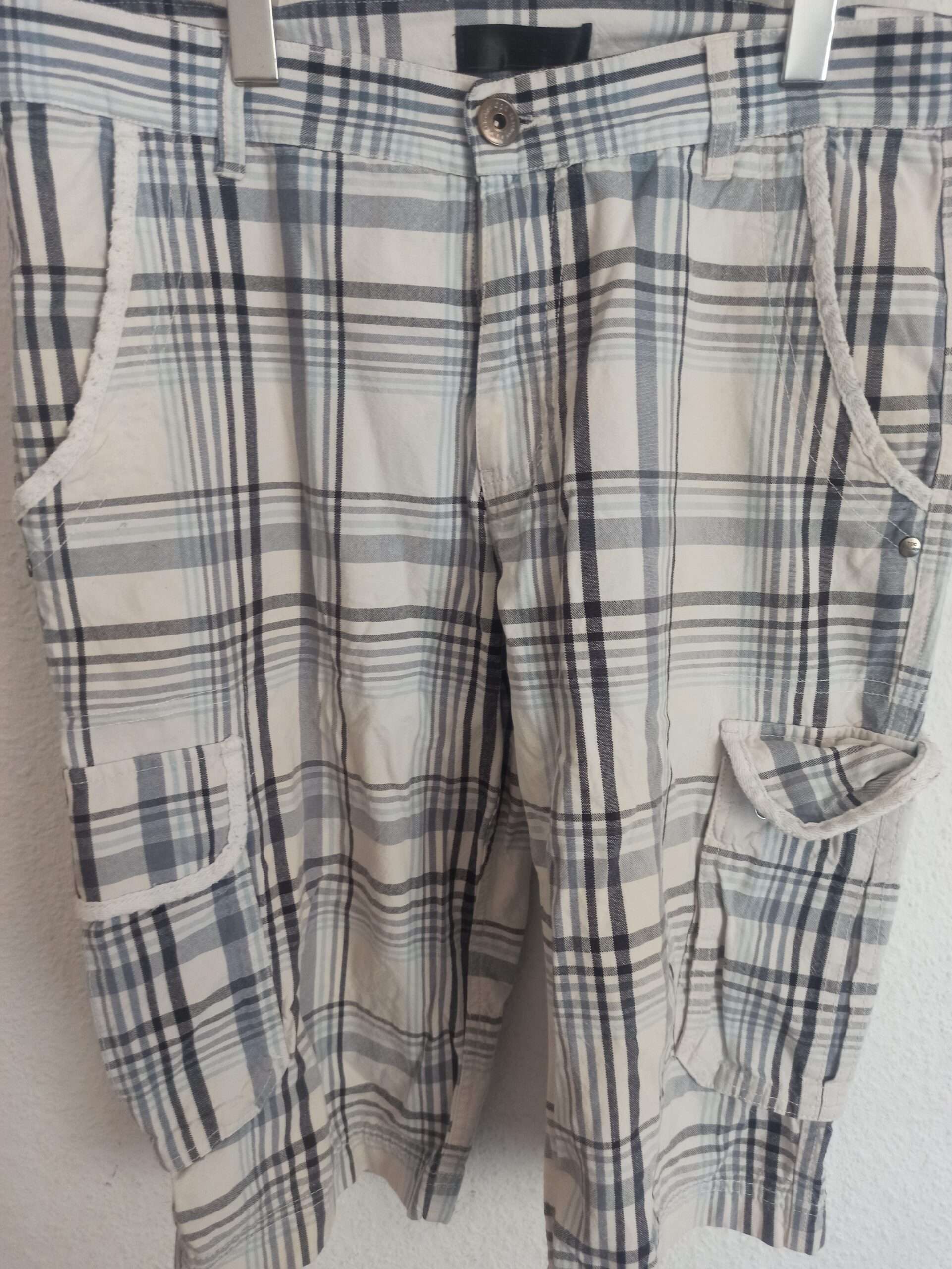 Blue Select Herren Cargo Shorts Kariert Gr. 48 W33 (ca. L) Baumwolle