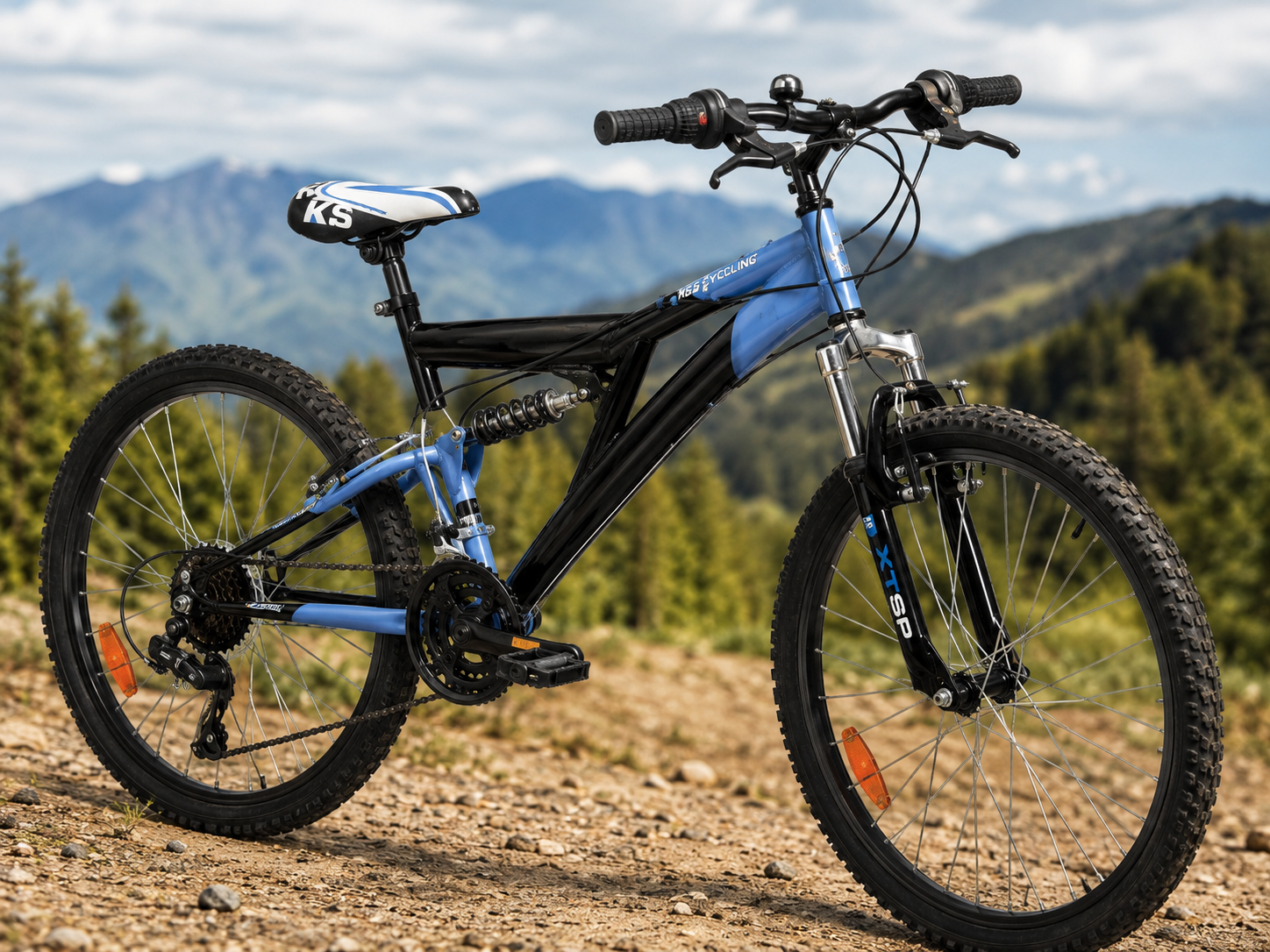 KS Cycling Mountainbike Fully 26 Zoll Blau/Schwarz – Federung – Reparaturbedürftig