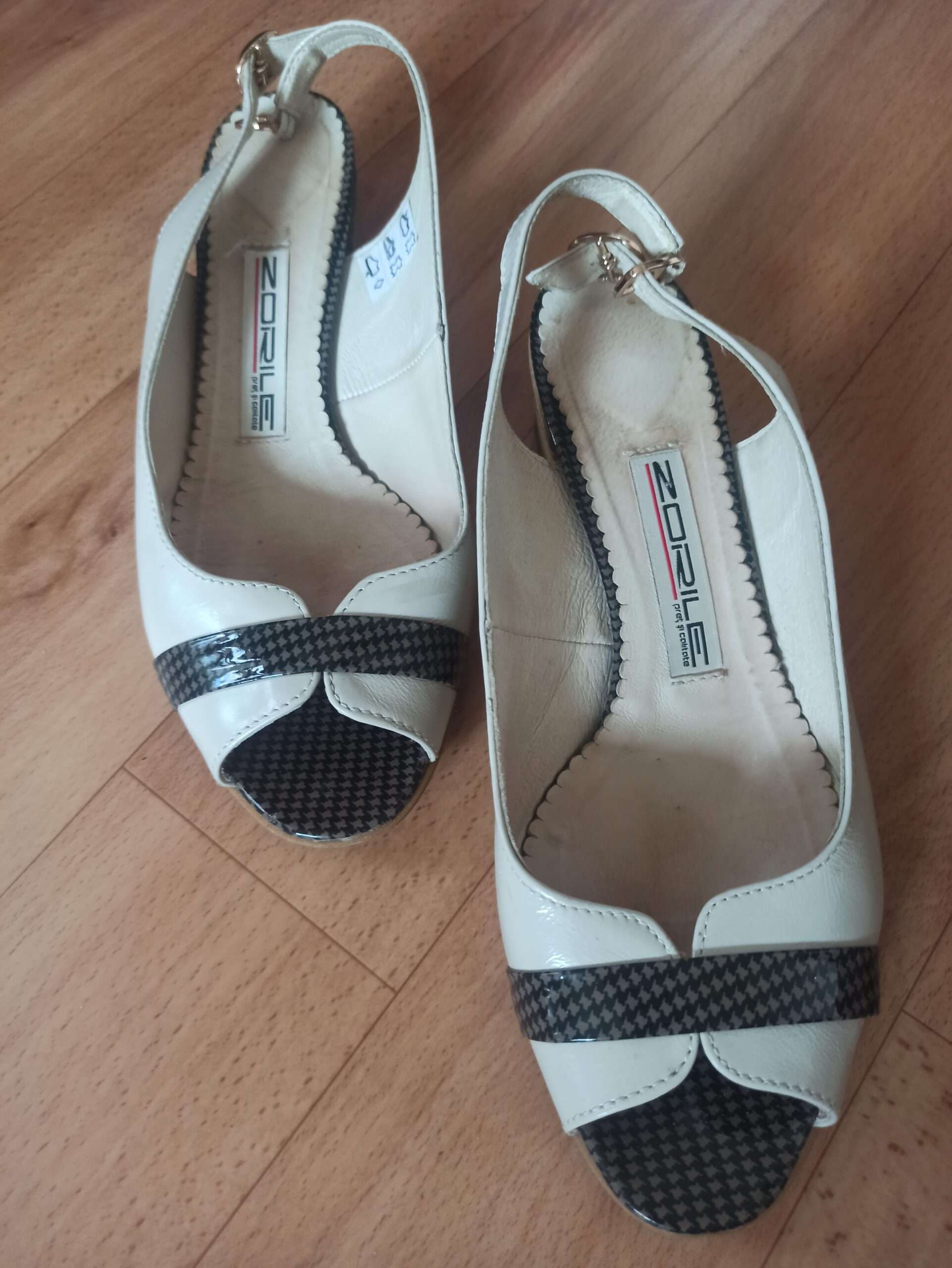 Sandale Elegante De Damă Zopile Din Piele Naturală – Mărimea 38