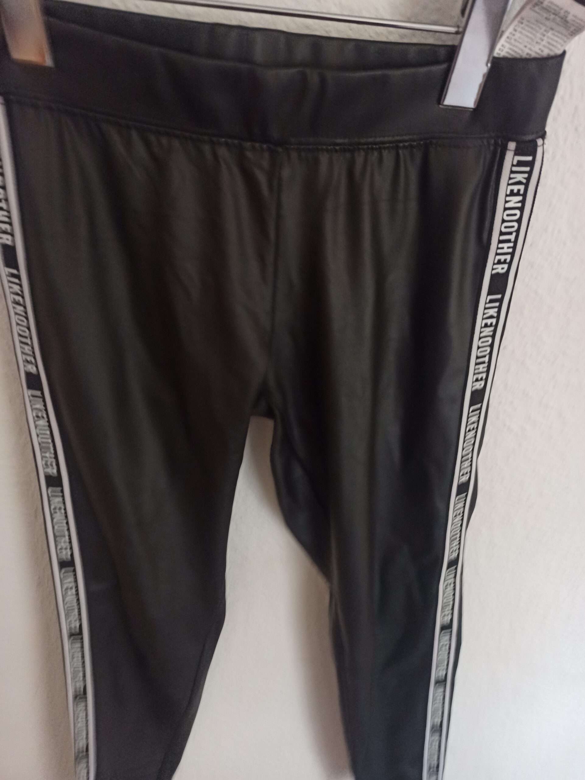 TALLY WEiJL Damen Leggings in Lederoptik – Schwarz – Größe 34