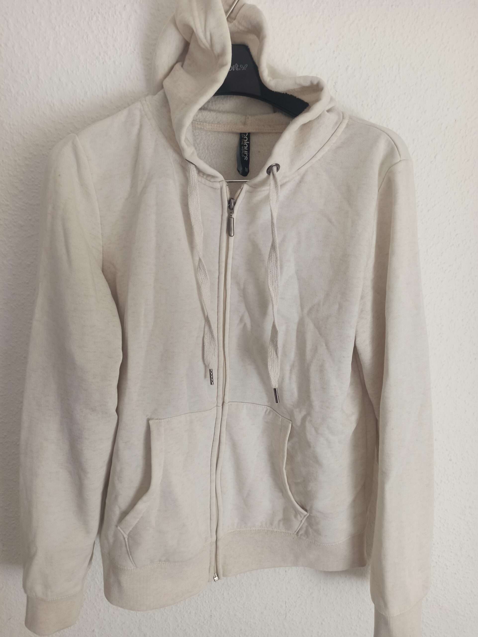Colours of the World Damen Sweatjacke Kapuzenjacke Cremeweiß Gr. M